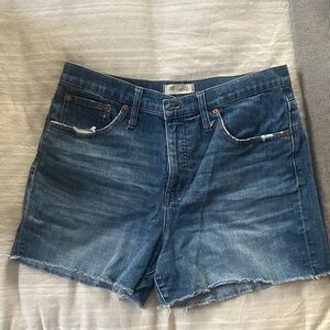 Madewell Blue Denim Cutoff Jean Shorts